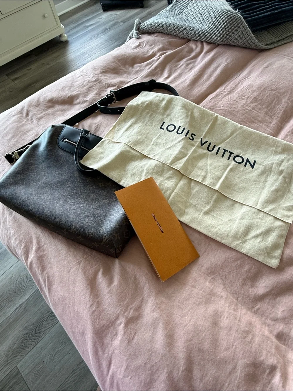 Louis Vuitton Monogram Canvas Travel Tote - Brown